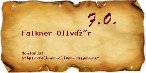 Falkner Olivér névjegykártya