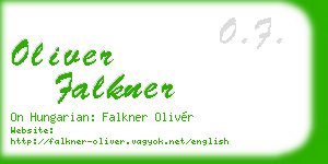 oliver falkner business card
